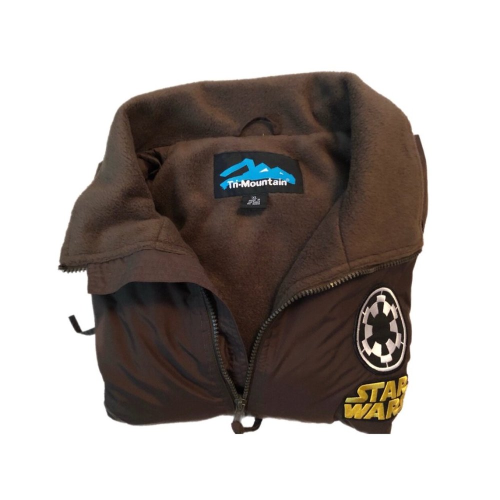 tri mountain brown size XL full zip star wars jacket - Picture 3 of 8